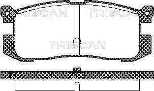 Triscan 8110 50926 - Komplet Pločica, disk-kočnica www.molydon.hr