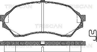 Triscan 8110 50001 - Komplet Pločica, disk-kočnica www.molydon.hr