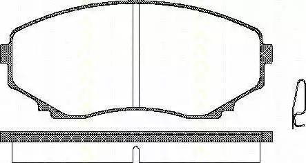 Triscan 8110 50007 - Komplet Pločica, disk-kočnica www.molydon.hr