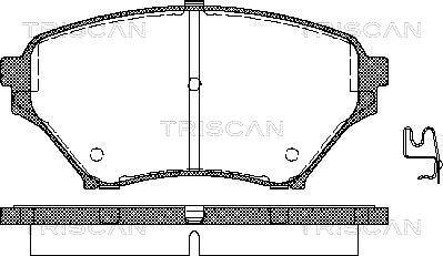 Triscan 8110 50019 - Komplet Pločica, disk-kočnica www.molydon.hr