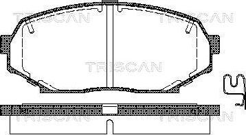 Triscan 8110 50016 - Komplet Pločica, disk-kočnica www.molydon.hr