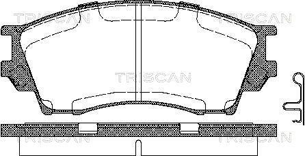 Triscan 8110 50010 - Komplet Pločica, disk-kočnica www.molydon.hr