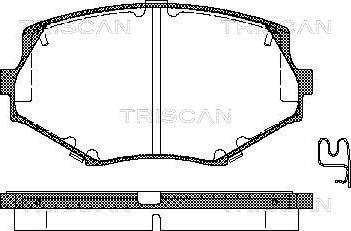 Triscan 8110 50017 - Komplet Pločica, disk-kočnica www.molydon.hr