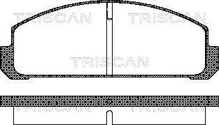 Triscan 8110 50038 - Komplet Pločica, disk-kočnica www.molydon.hr