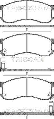 Triscan 8110 50165 - Komplet Pločica, disk-kočnica www.molydon.hr