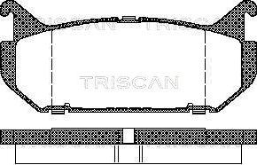 Triscan 8110 50184 - Komplet Pločica, disk-kočnica www.molydon.hr