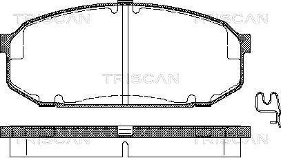 Triscan 8110 50187 - Komplet Pločica, disk-kočnica www.molydon.hr