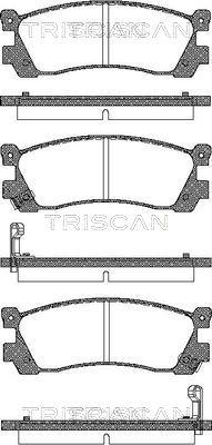 Triscan 8110 50896 - Komplet Pločica, disk-kočnica www.molydon.hr