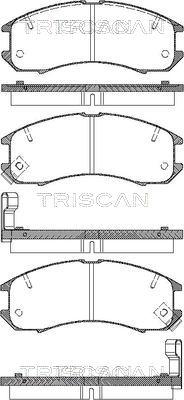 Triscan 8110 50881 - Komplet Pločica, disk-kočnica www.molydon.hr