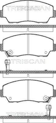 Triscan 8110 50872 - Komplet Pločica, disk-kočnica www.molydon.hr