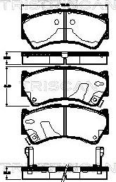 Triscan 8110 69019 - Komplet Pločica, disk-kočnica www.molydon.hr