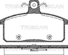 Triscan 8110 69012 - Komplet Pločica, disk-kočnica www.molydon.hr