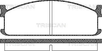 Triscan 8110 60912 - Komplet Pločica, disk-kočnica www.molydon.hr