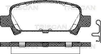 Triscan 8110 68174 - Komplet Pločica, disk-kočnica www.molydon.hr