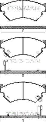 Triscan 8110 68176 - Komplet Pločica, disk-kočnica www.molydon.hr