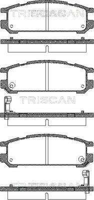 Triscan 8110 68171 - Komplet Pločica, disk-kočnica www.molydon.hr