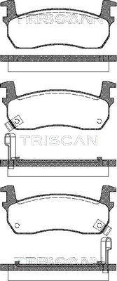 Triscan 8110 14927 - Komplet Pločica, disk-kočnica www.molydon.hr