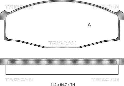 Triscan 8110 14007 - Komplet Pločica, disk-kočnica www.molydon.hr