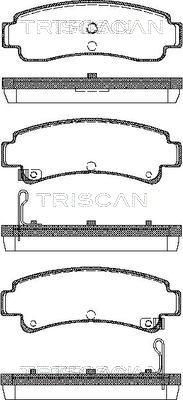 Triscan 8110 14167 - Komplet Pločica, disk-kočnica www.molydon.hr