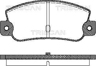 Triscan 8110 15993 - Komplet Pločica, disk-kočnica www.molydon.hr