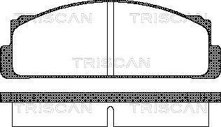 Triscan 8110 15504 - Komplet Pločica, disk-kočnica www.molydon.hr