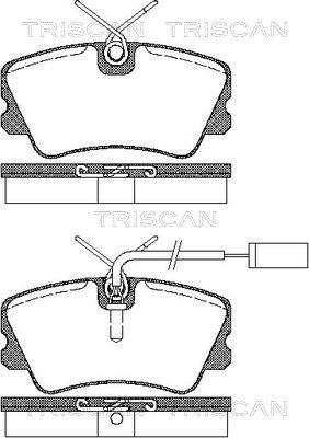 Triscan 8110 15014 - Komplet Pločica, disk-kočnica www.molydon.hr