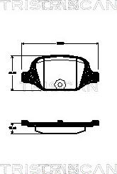 Triscan 8110 15038 - Komplet Pločica, disk-kočnica www.molydon.hr