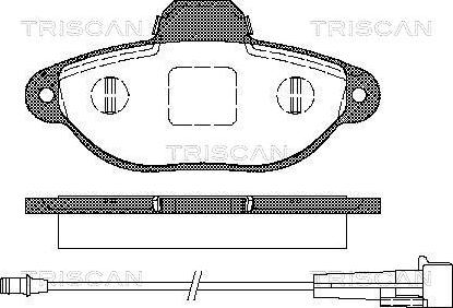 Triscan 8110 15176 - Komplet Pločica, disk-kočnica www.molydon.hr