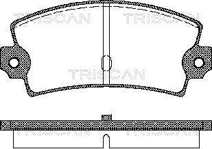 Triscan 8110 15862 - Komplet Pločica, disk-kočnica www.molydon.hr