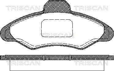 Triscan 8110 16950 - Komplet Pločica, disk-kočnica www.molydon.hr