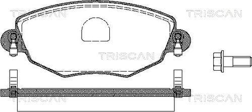 Triscan 8110 16005 - Komplet Pločica, disk-kočnica www.molydon.hr