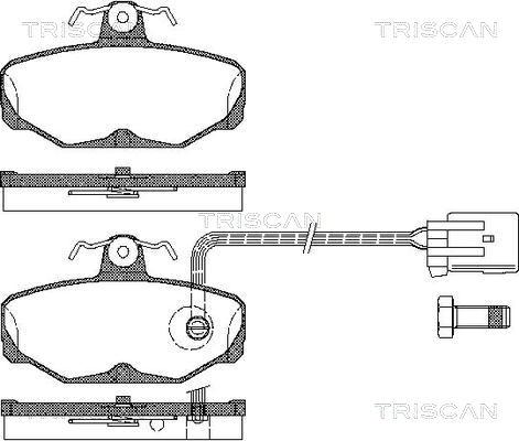 Triscan 8110 16164 - Komplet Pločica, disk-kočnica www.molydon.hr