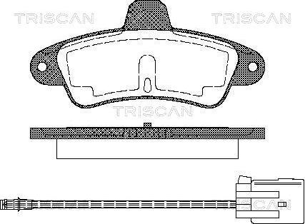 Triscan 8110 16162 - Komplet Pločica, disk-kočnica www.molydon.hr