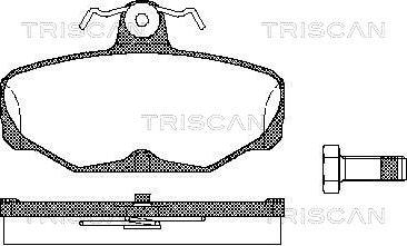 Triscan 8110 16869 - Komplet Pločica, disk-kočnica www.molydon.hr