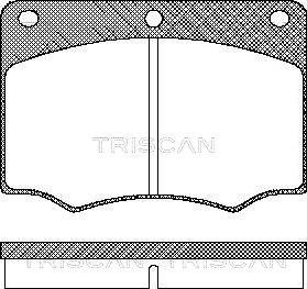 Triscan 8110 16839 - Komplet Pločica, disk-kočnica www.molydon.hr