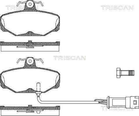 Triscan 8110 16827 - Komplet Pločica, disk-kočnica www.molydon.hr