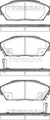 Triscan 8110 10974 - Komplet Pločica, disk-kočnica www.molydon.hr