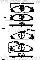 Triscan 8110 10541 - Komplet Pločica, disk-kočnica www.molydon.hr