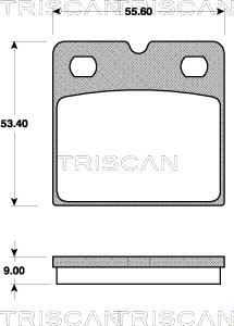 Triscan 8110 10569 - Komplet Pločica, rucna disk-kočnica www.molydon.hr