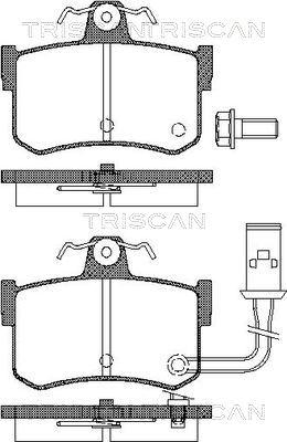 Triscan 8110 10509 - Komplet Pločica, disk-kočnica www.molydon.hr