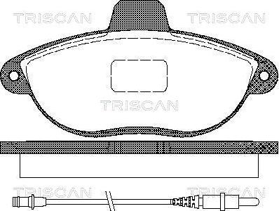 Triscan 8110 10501 - Komplet Pločica, disk-kočnica www.molydon.hr