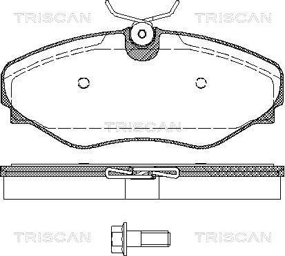 Triscan 8110 10535 - Komplet Pločica, disk-kočnica www.molydon.hr