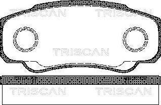 Triscan 8110 10533 - Komplet Pločica, disk-kočnica www.molydon.hr