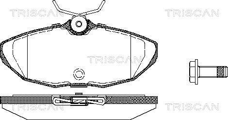 Triscan 8110 10537 - Komplet Pločica, disk-kočnica www.molydon.hr