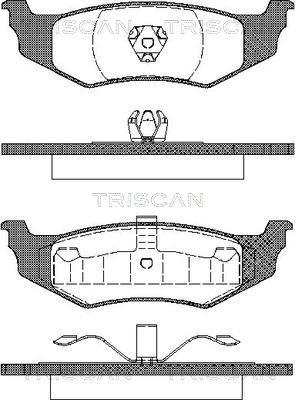 Triscan 8110 10520 - Komplet Pločica, disk-kočnica www.molydon.hr