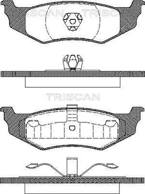 Triscan 8110 10521 - Komplet Pločica, disk-kočnica www.molydon.hr