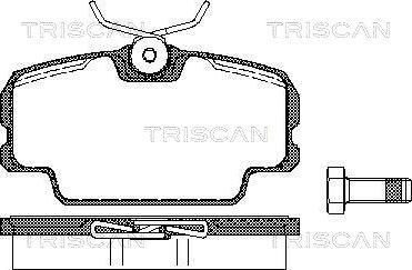 Triscan 8110 10098 - Komplet Pločica, disk-kočnica www.molydon.hr