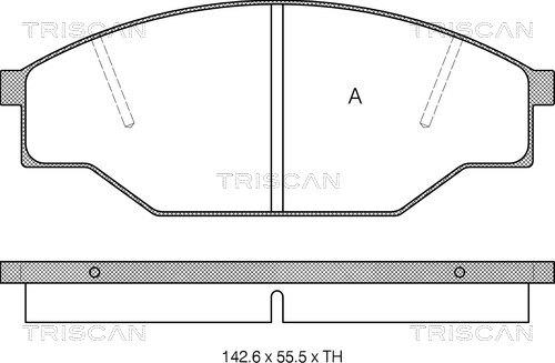 Triscan 8110 10005 - Komplet Pločica, disk-kočnica www.molydon.hr