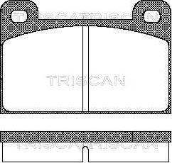 Triscan 8110 10111 - Komplet Pločica, disk-kočnica www.molydon.hr