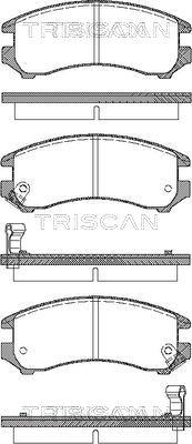 Triscan 8110 10887 - Komplet Pločica, disk-kočnica www.molydon.hr